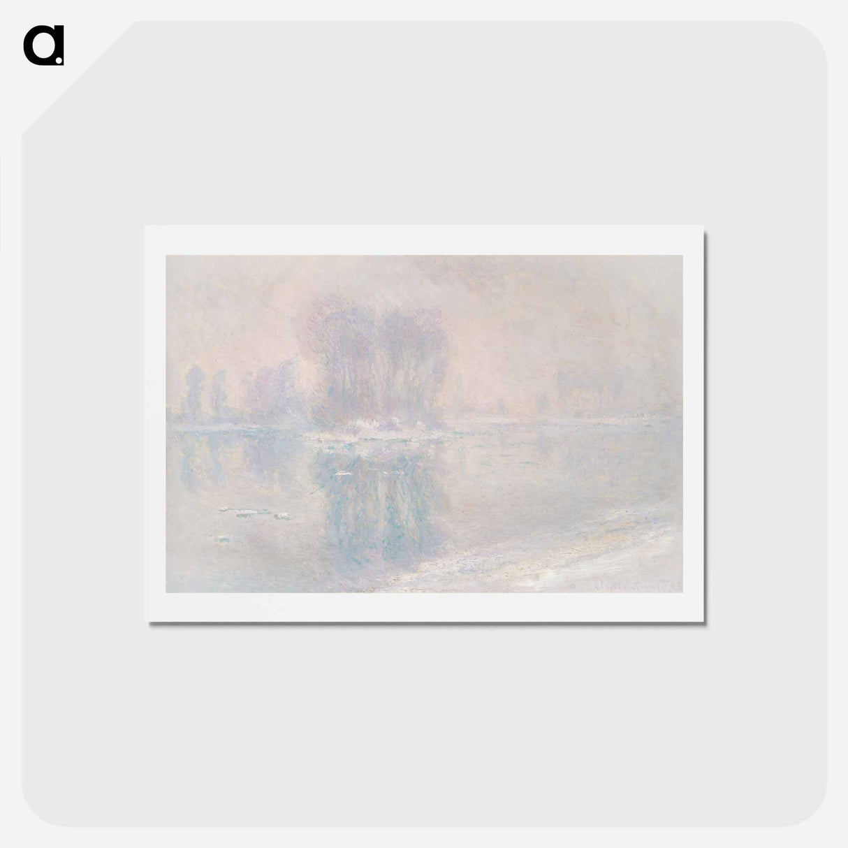 アートポストカード-Ice Floes - クロード モネ Postcard.