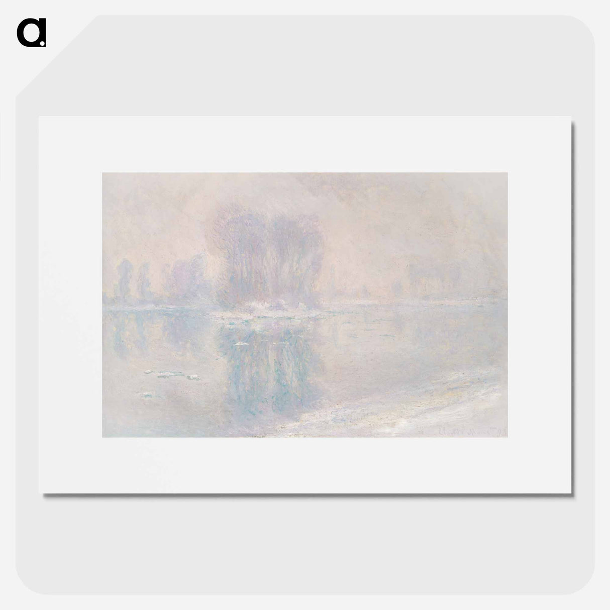 Ice Floes - Claude Monet Poster.