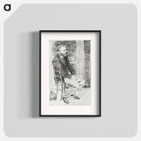 Manet Seated, Turned to the Right - エドガー ドガ Poster.