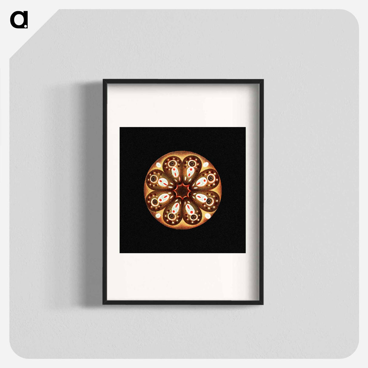 Colorful vintage tunicate marine life illustration - エルンスト ヘッケル Poster.