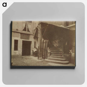 アートパネル-Cour 10 Rue Sauval
 - ウジェーヌ アジェ Canvas.