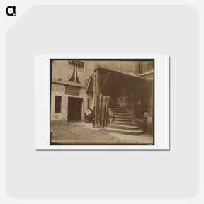 アートポストカード-Cour 10 Rue Sauval
 - ウジェーヌ アジェ Postcard.