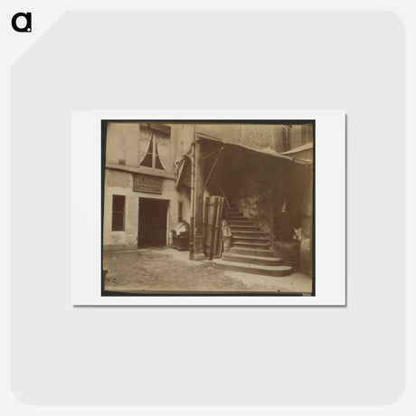 アートポストカード-Cour 10 Rue Sauval
 - ウジェーヌ アジェ Postcard.