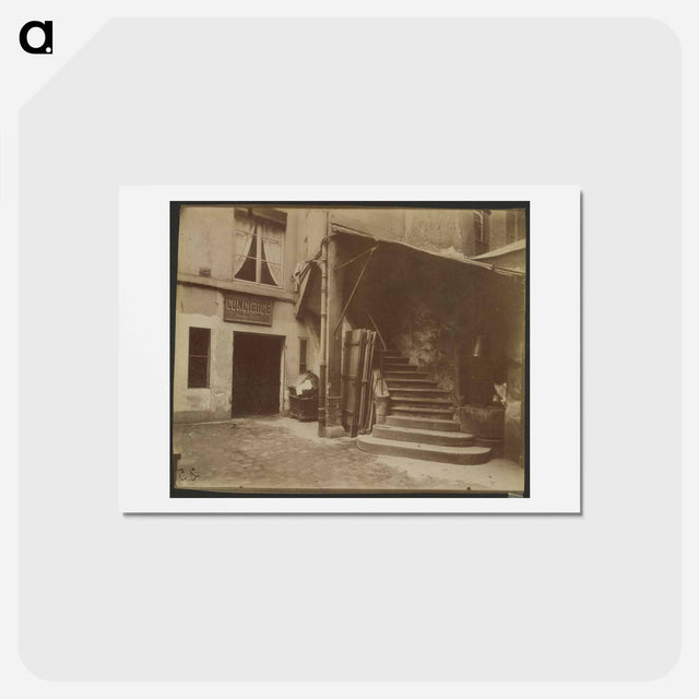 アートポストカード-Cour 10 Rue Sauval
 - ウジェーヌ アジェ Postcard.