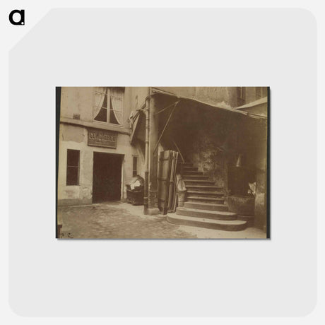 アートポストカード-Cour 10 Rue Sauval
 - ウジェーヌ アジェ Postcard.