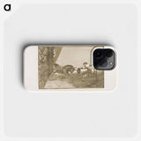 The daring of Martincho in the ring at Saragossa - Francisco de Goya Phone Case.