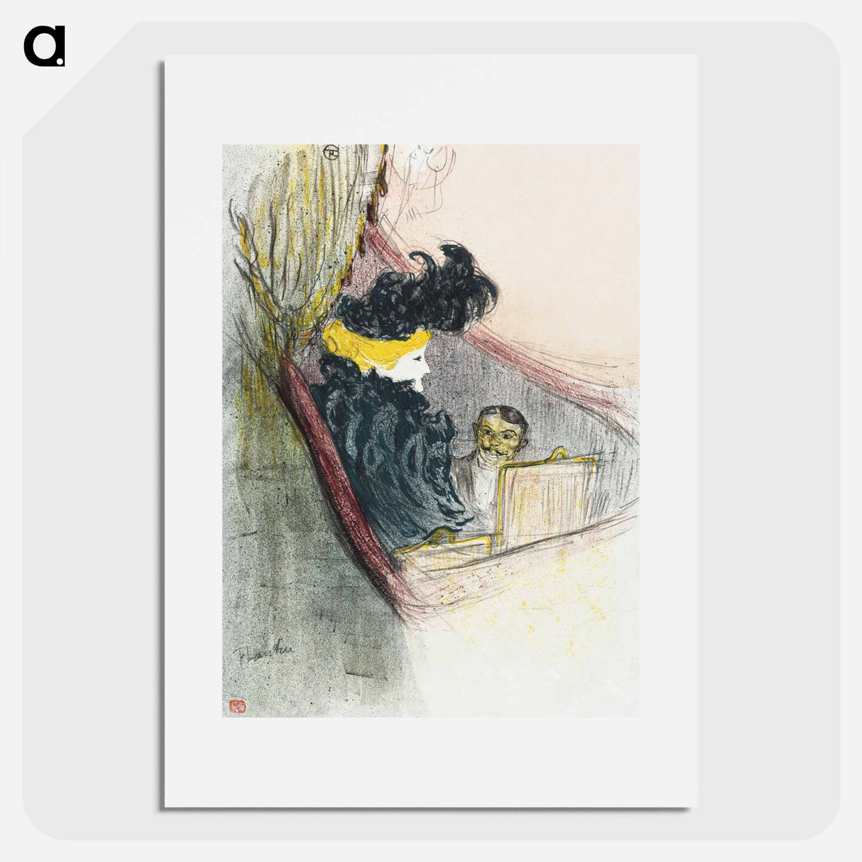 A Princely Idyl - アンリ ド トゥールーズ ロートレック Poster.