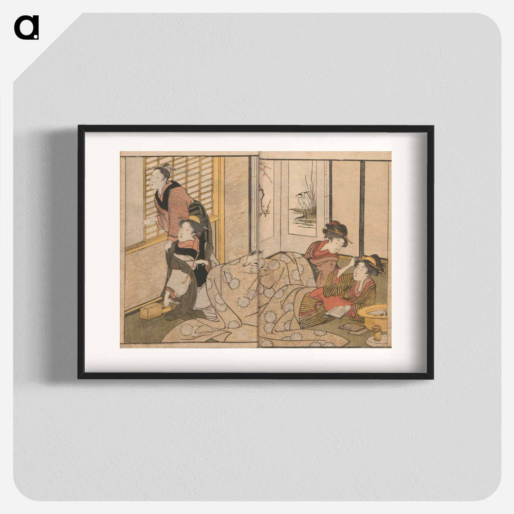 Picture Book of Flowers of the Four Seasons - 喜多川 歌麿 Poster.