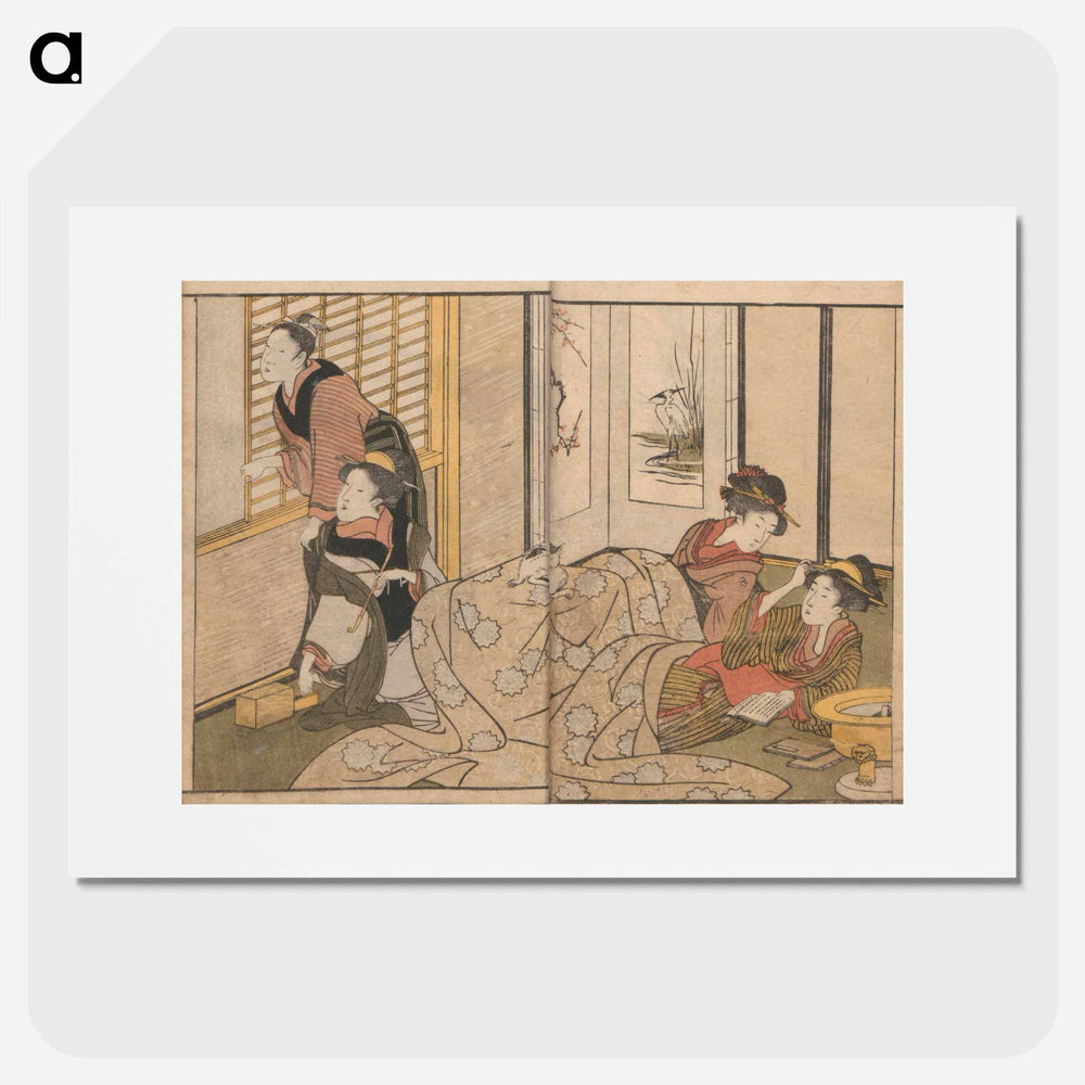 Picture Book of Flowers of the Four Seasons - 喜多川 歌麿 Poster.