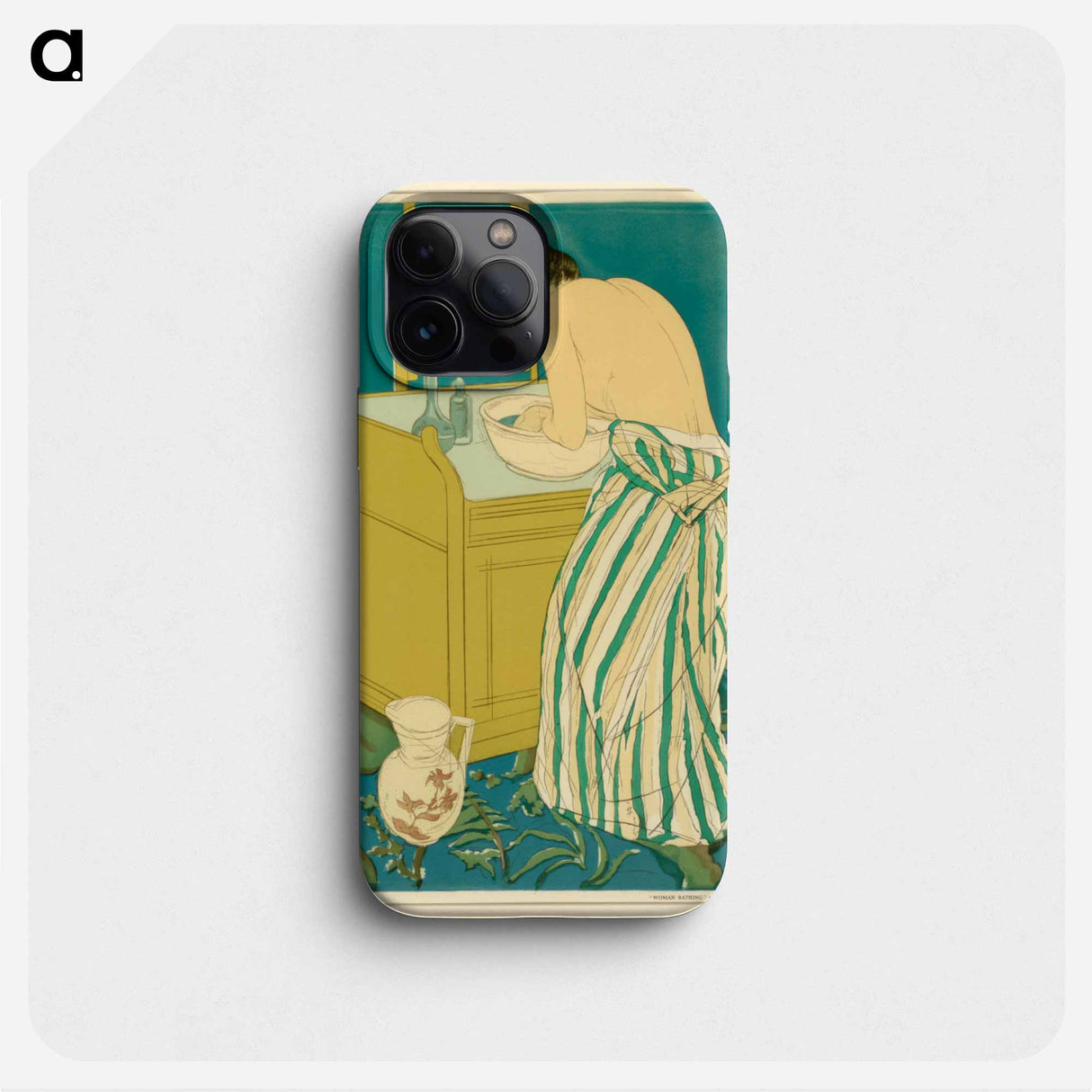 Woman Bathing - Mary Cassatt Phone Case.