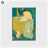 アートポストカード-Woman Bathing - メアリー カサット Postcard.