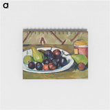 Plate with Fruit and Pot of Preserves - ポール セザンヌ Memo.