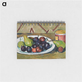アートメモ帳-Plate with Fruit and Pot of Preserves - ポール セザンヌ Memo.
