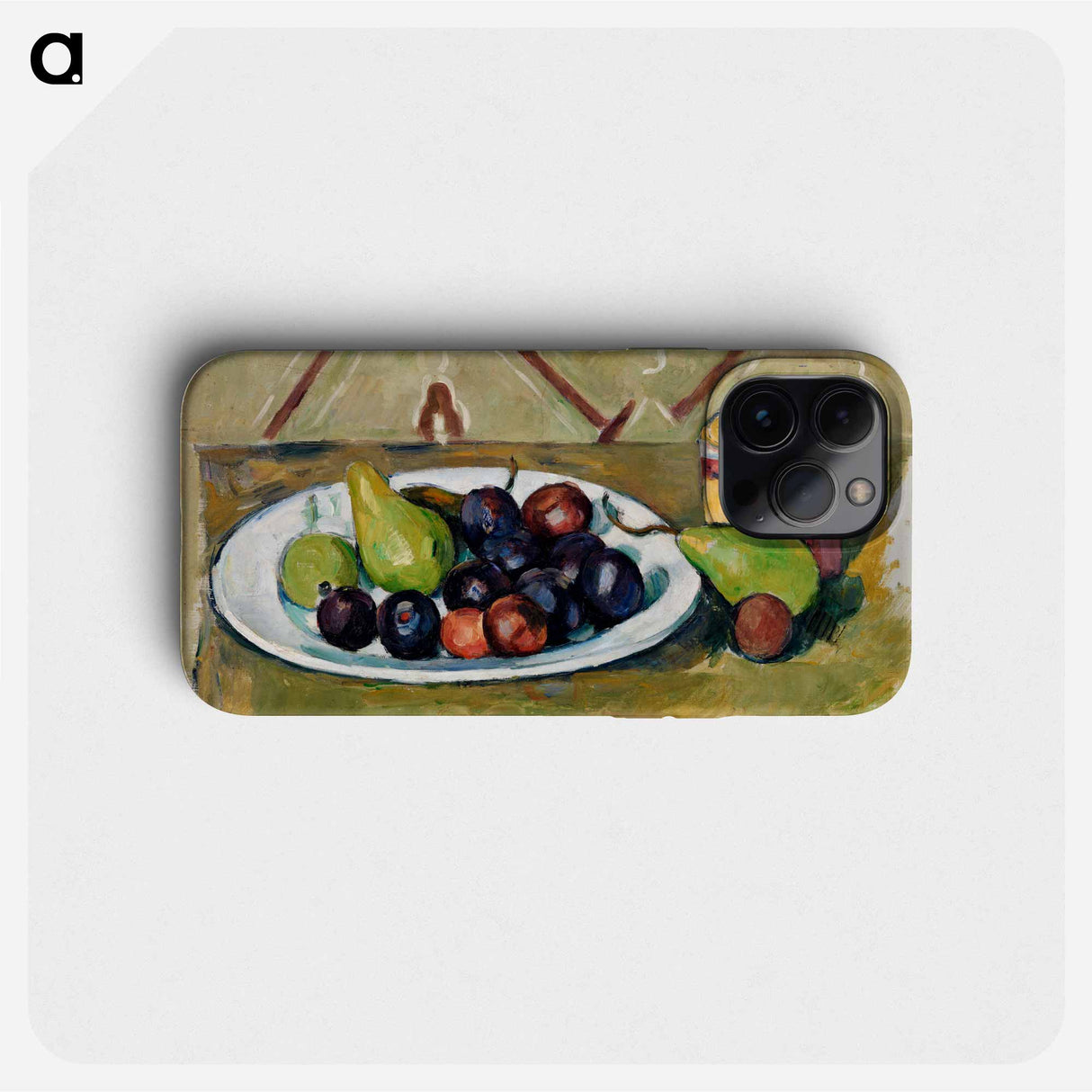 Plate with Fruit and Pot of Preserves - ポール セザンヌ Phone Case.