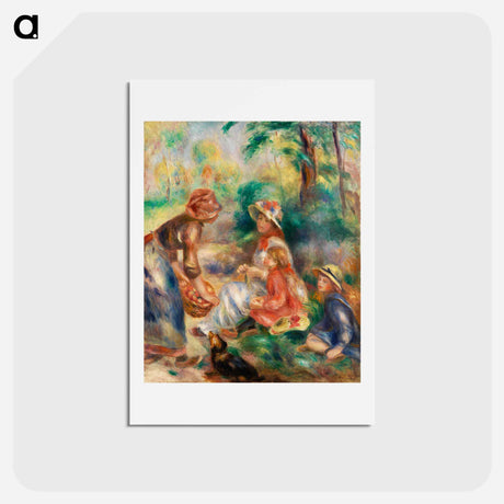 アートポストカード-Apple Vendor - ピエール オーギュスト ルノワール Postcard.