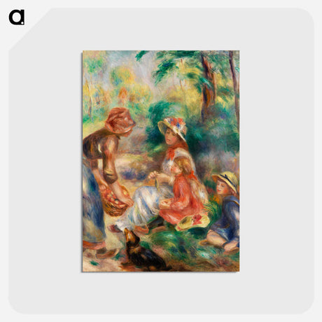 アートポストカード-Apple Vendor - ピエール オーギュスト ルノワール Postcard.