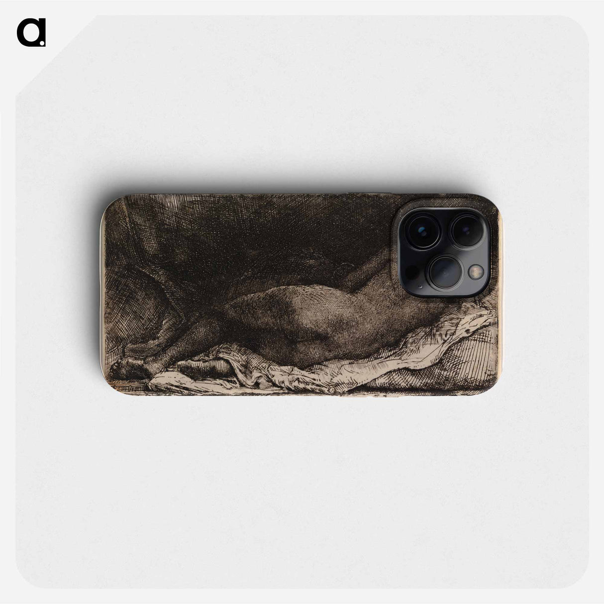 Makaava alaston musta nainen - レンブラント ファン レイン Phone Case.