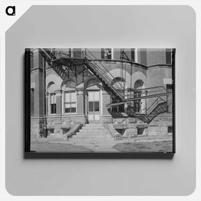 アートパネル-L Street Stairs
 - ラッセル リー Canvas.