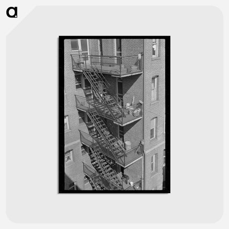 アートポストカード-L Street Stairs
 - ラッセル リー Postcard.
