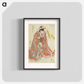 アートポスター-Actor Iwai Kumesaburo as Onoe-no-Mae
 - 歌川 国貞 Poster.