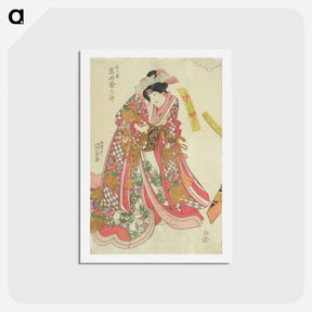 アートポストカード-Actor Iwai Kumesaburo as Onoe-no-Mae
 - 歌川 国貞 Postcard.
