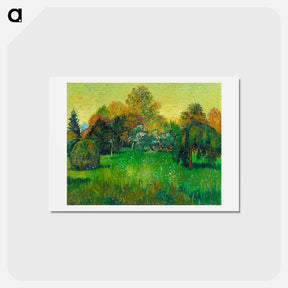 アートポストカード-The Poet's Garden - フィンセント ファン ゴッホ Postcard.