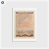 アートポストカード-Jerusalem, Plate 22, "Albion thy Fear has made me tremble" - ウィリアム ブレイク Postcard.