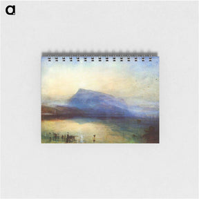 アートメモ帳-The Blue Rigi Lake of Lucerne Sunrise - ウィリアム ターナー Memo.