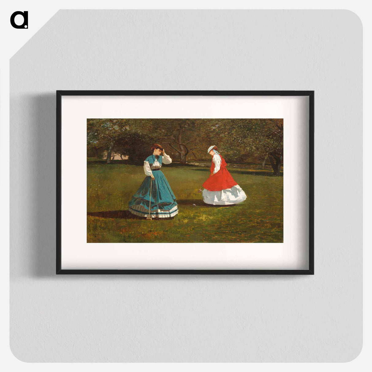 A Game of Croquet - Winslow Homer Poster.