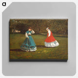 A Game of Croquet - Winslow Homer Canvas.