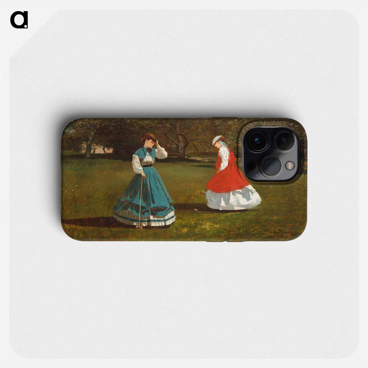 A Game of Croquet - Winslow Homer Phone Case.