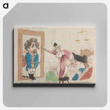 アートパネル-Swearing to the Cutting Monster or - A Scene in Bow Street
 - イェール大学アートギャラリー Canvas.