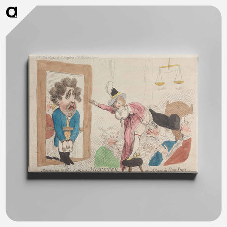 アートパネル-Swearing to the Cutting Monster or - A Scene in Bow Street
 - イェール大学アートギャラリー Canvas.
