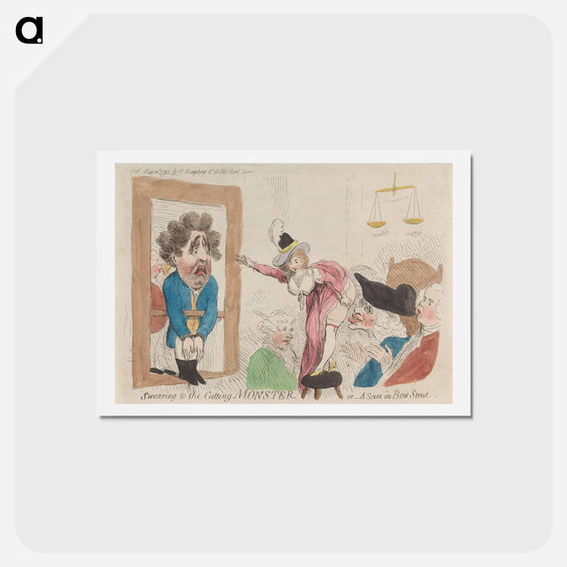 アートポストカード-Swearing to the Cutting Monster or - A Scene in Bow Street
 - イェール大学アートギャラリー Postcard.