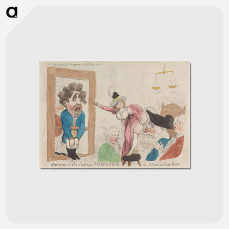 アートポストカード-Swearing to the Cutting Monster or - A Scene in Bow Street
 - イェール大学アートギャラリー Postcard.