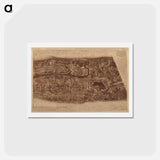 アートポストカード-New York City - アンティーク地図 Postcard.