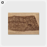 アートポストカード-New York City - アンティーク地図 Postcard.
