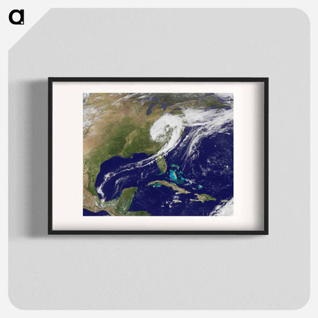 アートポスター-Giant Apostrophe from Strong Eastern U.S. Low Pressure
 - 上空からの地球 Poster.