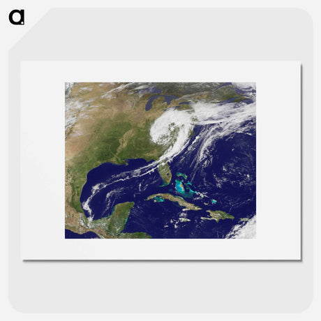アートポスター-Giant Apostrophe from Strong Eastern U.S. Low Pressure
 - 上空からの地球 Poster.
