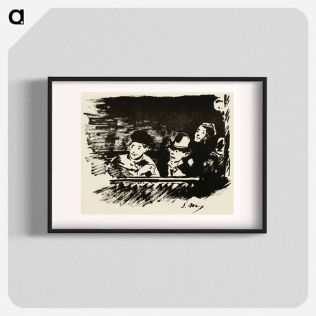 アートポスター-In the Upper Gallery - エドゥアール マネ Poster.