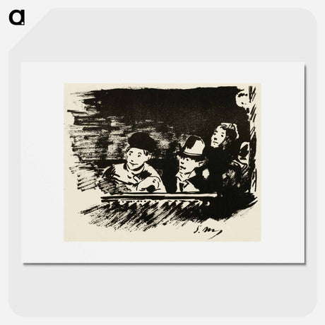 アートポスター-In the Upper Gallery - エドゥアール マネ Poster.