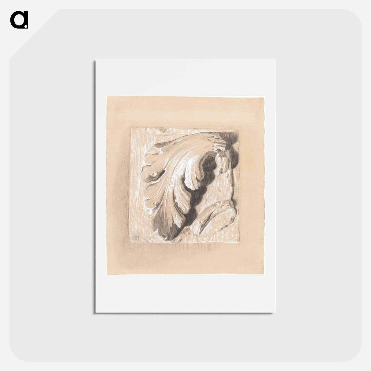 アートポストカード-A Fragment from an Antique Frieze - エドワード バーン ジョーンズ Postcard.