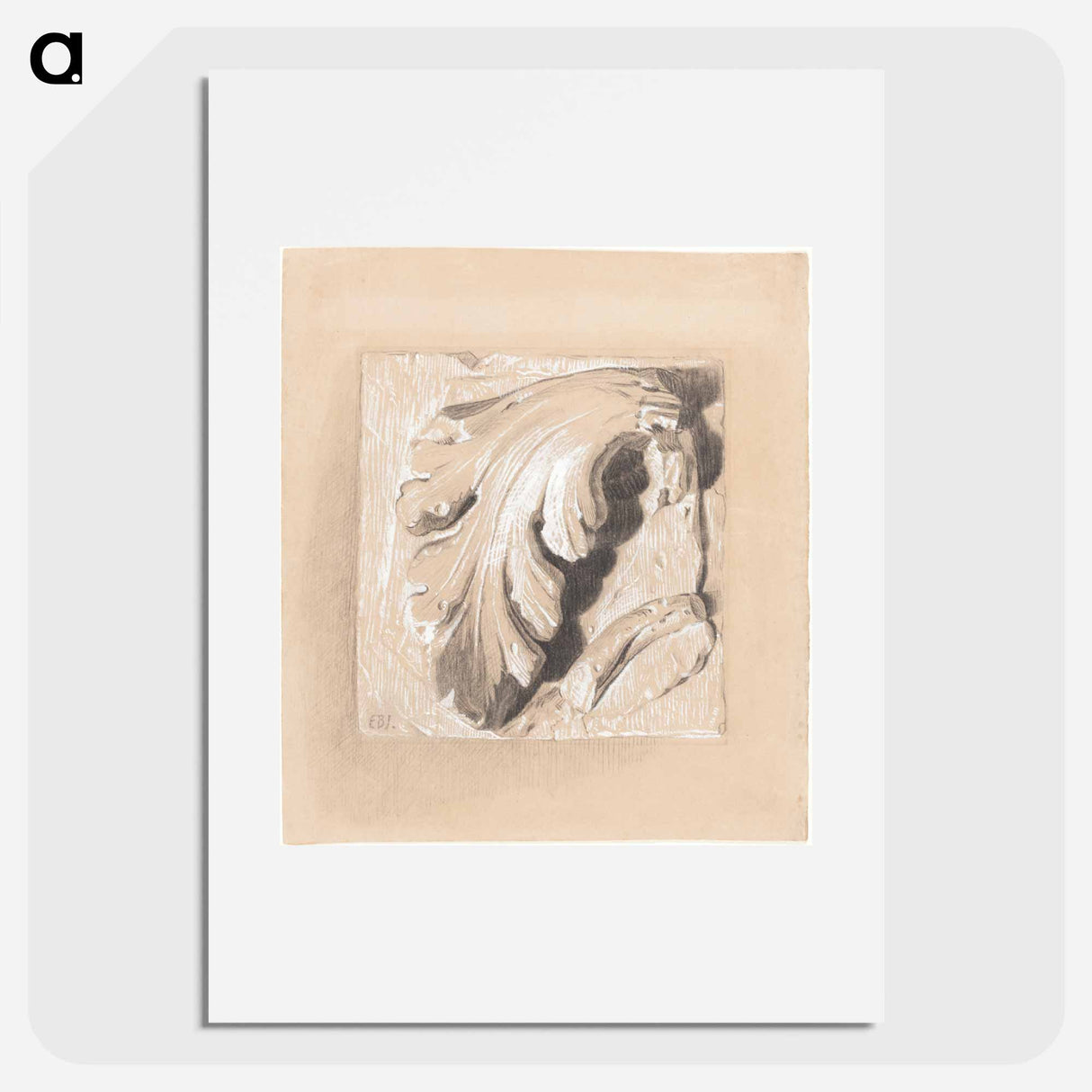 A Fragment from an Antique Frieze - エドワード バーン ジョーンズ Poster.