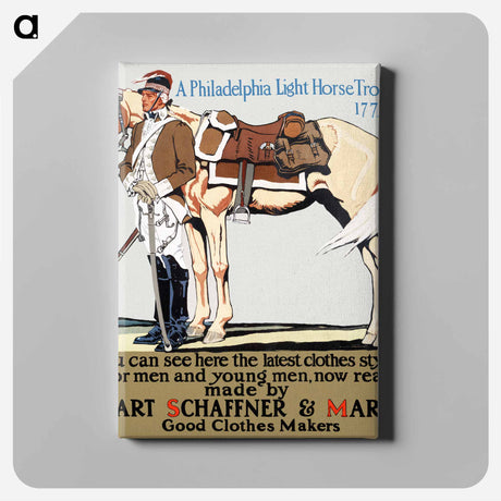 アートパネル-A Philadelphia light horse trooper - エドワード ペンフィールド Canvas.