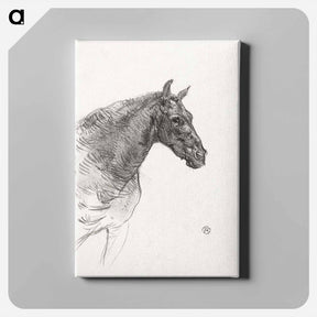 アートパネル-Old Horse - アンリ ド トゥールーズ ロートレック Canvas.