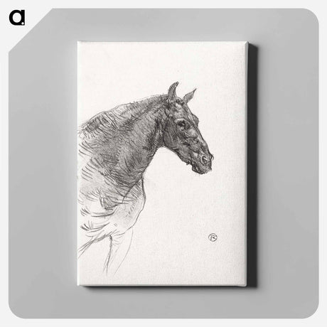 アートパネル-Old Horse - アンリ ド トゥールーズ ロートレック Canvas.