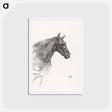 アートポストカード-Old Horse - アンリ ド トゥールーズ ロートレック Postcard.