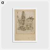 Flower Market and Butter Tower, Rouen
 - ジョセフ ペネル Postcard.