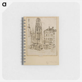 アートメモ帳-Flower Market and Butter Tower, Rouen
 - ジョセフ ペネル Memo.