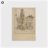 Flower Market and Butter Tower, Rouen
 - ジョセフ ペネル Postcard.